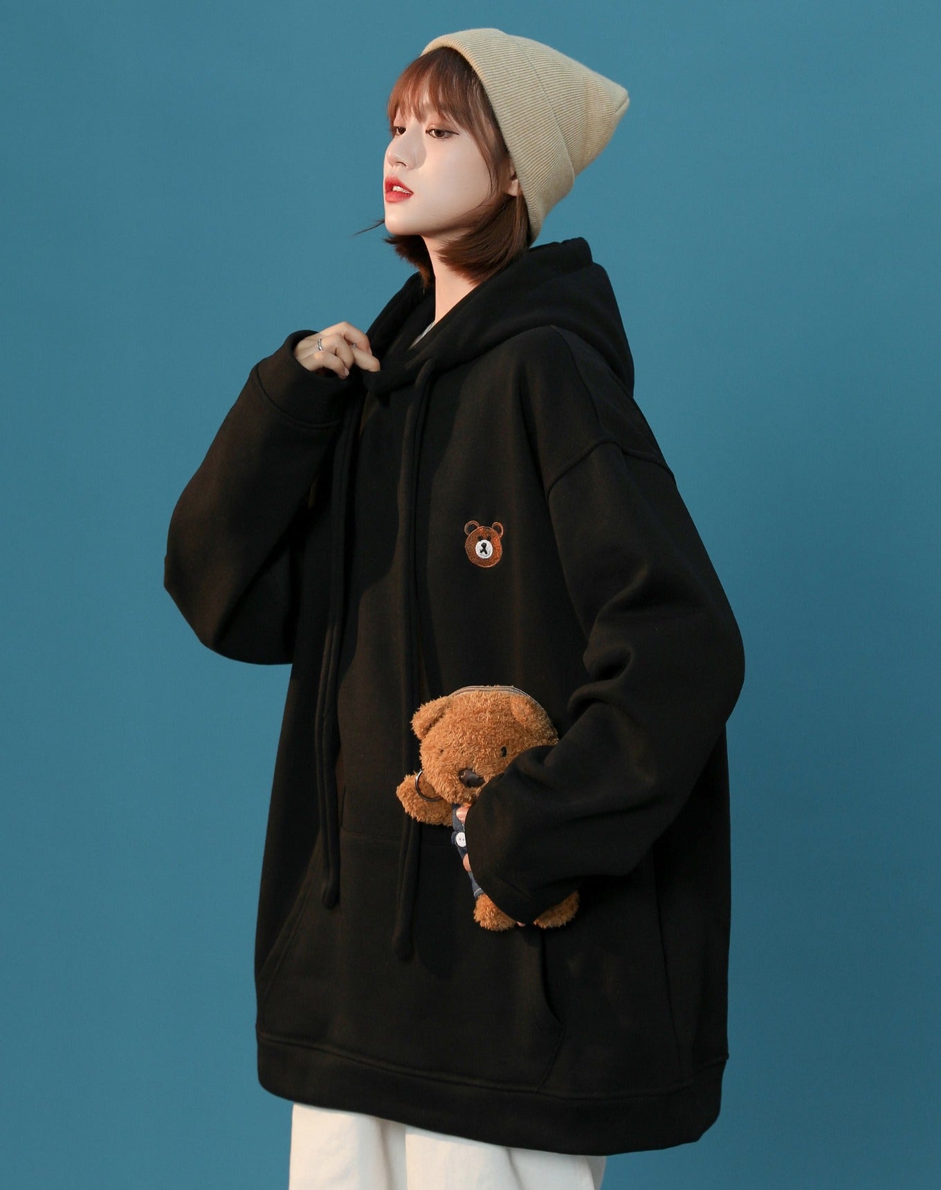 Damen-Teddy-Kapuzenpullover Classic