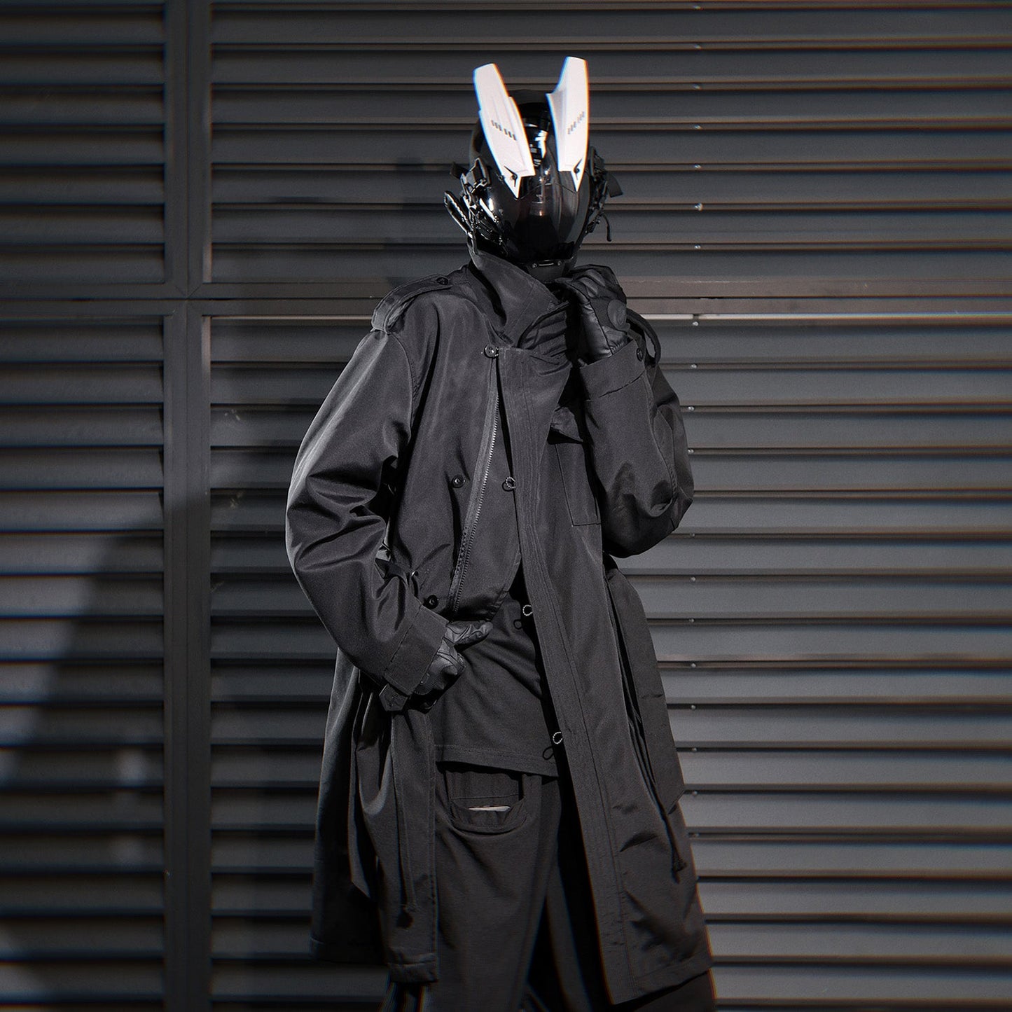 HiJ38 I-Tech Anorak Trenchcoat