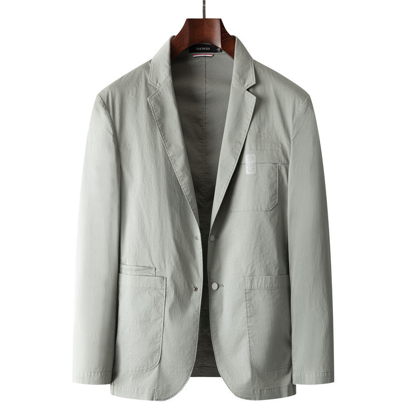 Cotton-feel Slim-fit Korean-style Business-casual Suit Jacket