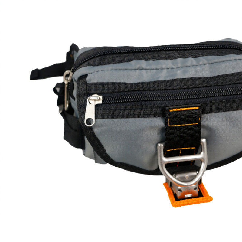 Multifunctional Waist Bag With A Uniquely Designed Nylon Hook-and-loop Closure