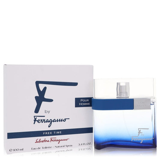 F Free Time by Salvatore Ferragamo Eau De Toilette Spray 100 ml für Herren