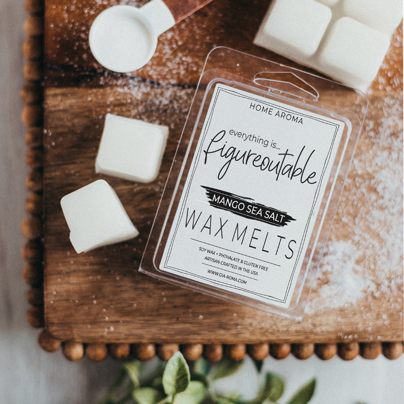 Mango Sea Salt Scented Snap Soap Bar - Beach Breeze Mango And Sea Salt 3x2x1