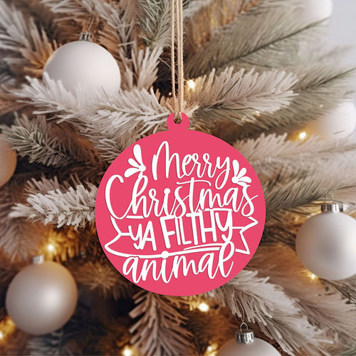 Décoration de Noël Joyeux Noël Sale Bête en Bois 3D 12 Couleurs