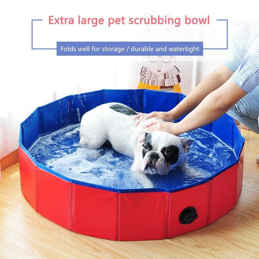 Foldable Dog Pool Pet Bath Swimming Tub Bathtub Outdoor Indoor Collapsible Bathing Pool for Dogs Cats Kids Pool Pet Bathing Tub Dog Pool Big Size Dog Swimming Pool Foldable Pet Pool Bath Swimming Tub Bathtub Pet Collapsible Bathing Pool for Dogs