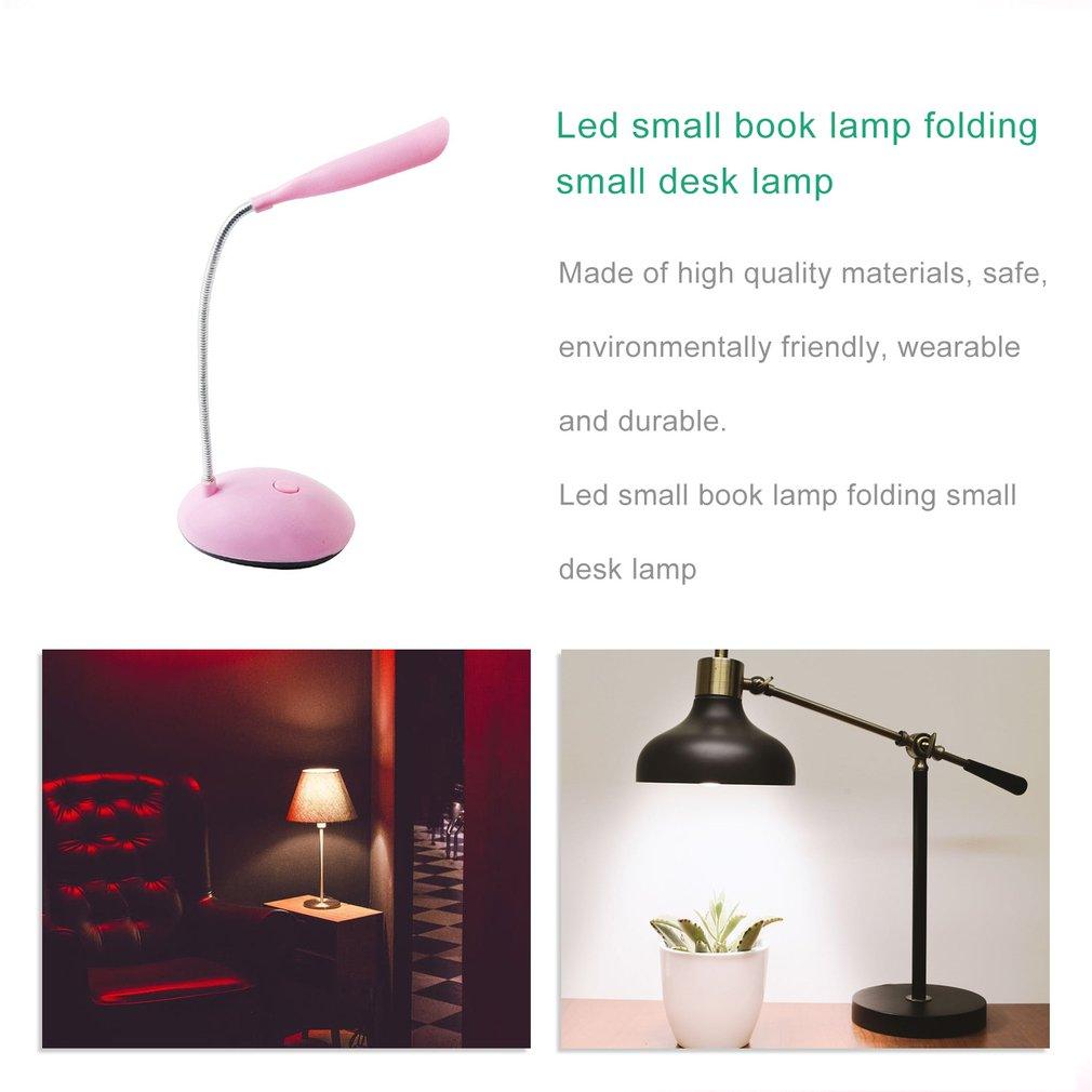 Foldable LED Desk Lamp Dimmable Touch Table Lamp 4.5V AAA Battery Children Student Study Reading Eye Protection Portable Lamp Decorative Table Lamp Cute Study Lamps for Bedroom Décor