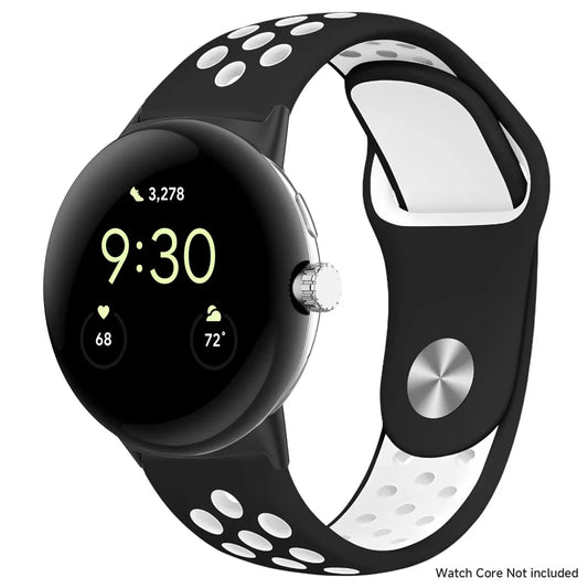Pour bracelet en silicone respirant Google Pixel 1-4 41/45 mm