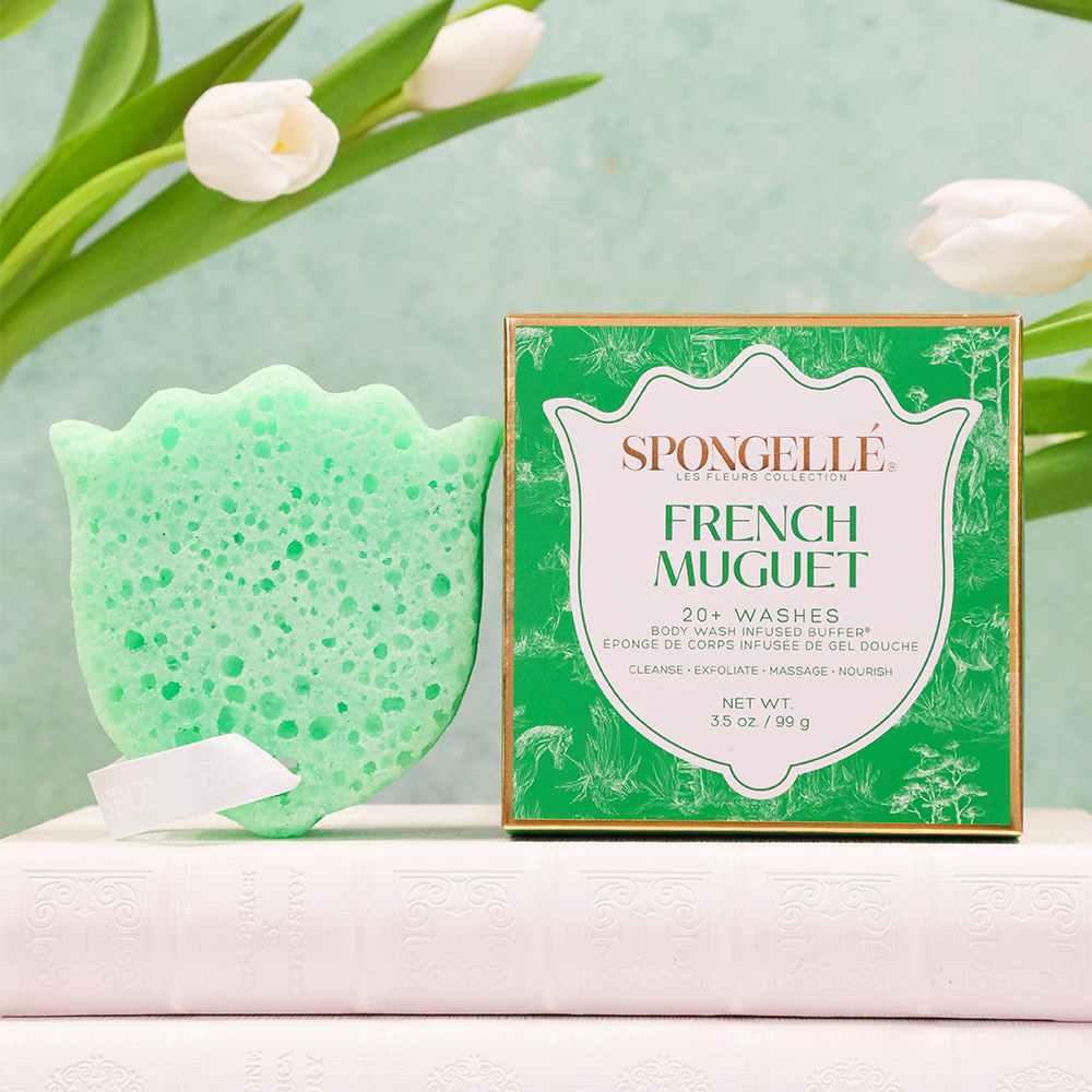 Muguet français | Éponge exfoliante pour le corps Les Fleurs