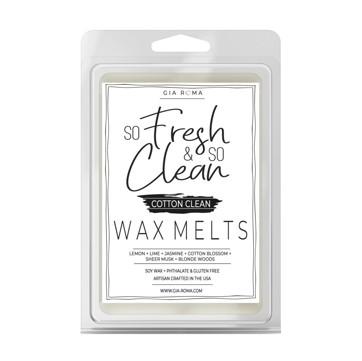 Soy Wax Melts Cotton Clean Scented Wax Melts - Fresh Clean Home Fragrance