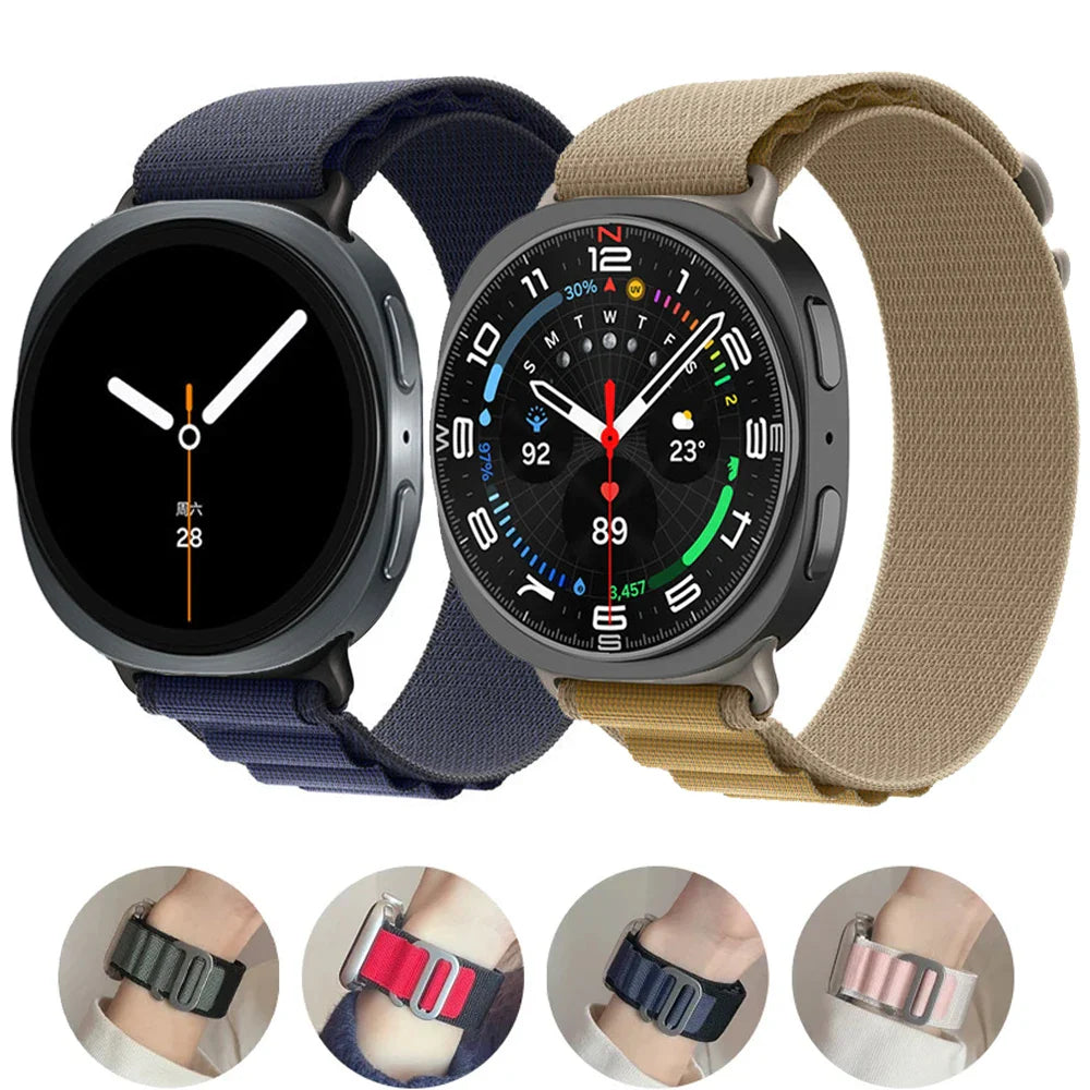 Galaxy Watch 8 Galaxy Watch 8 Classic Nylonarmband - Atmungsaktiv Robust