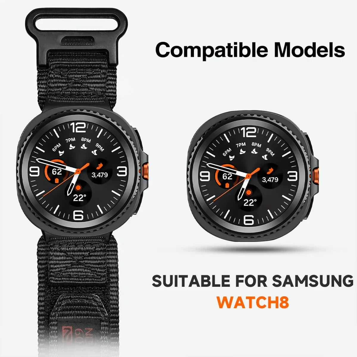 Galaxy 8 And Galaxy 8 Classic Nylon Band - Rugged Tactical