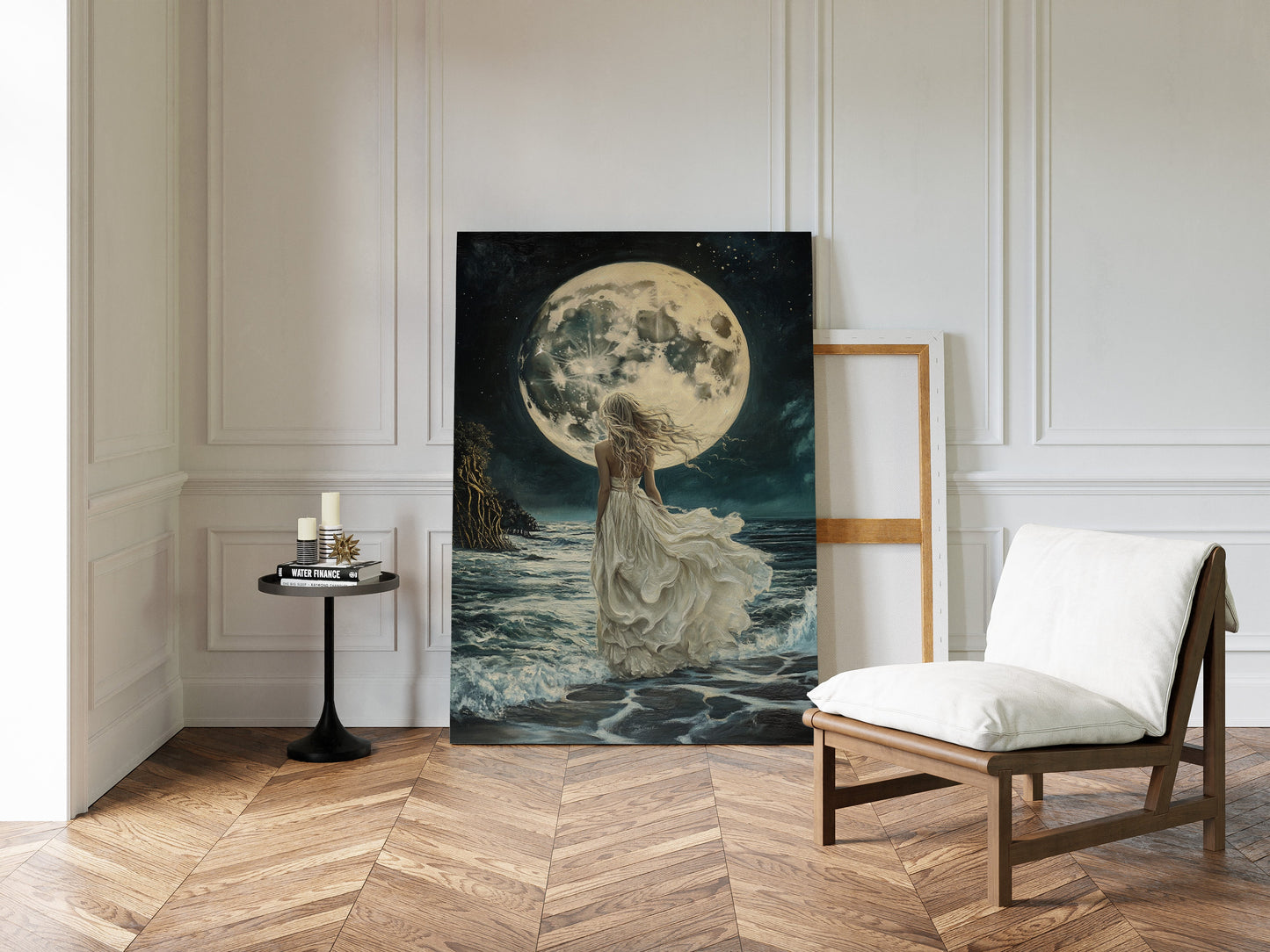 Lunar Reverie by the Sea