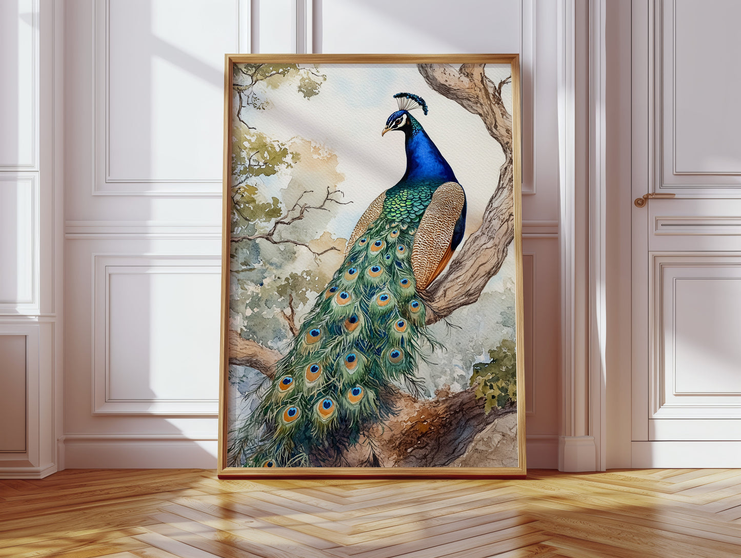 Élégance de paon émeraude