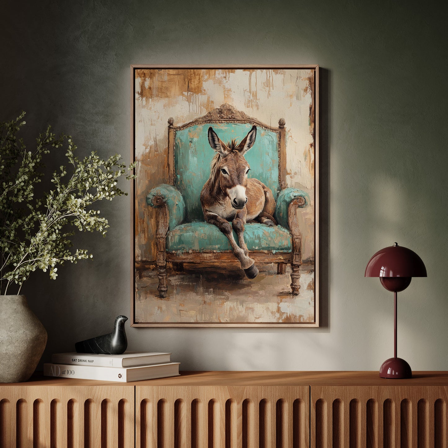 Rêverie de l'âne turquoise