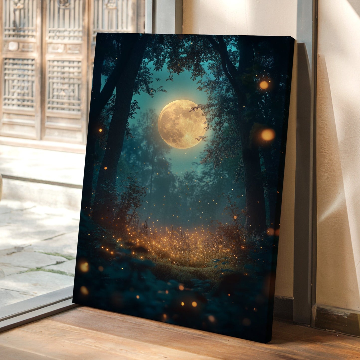 Murmures au clair de lune dans le bosquet