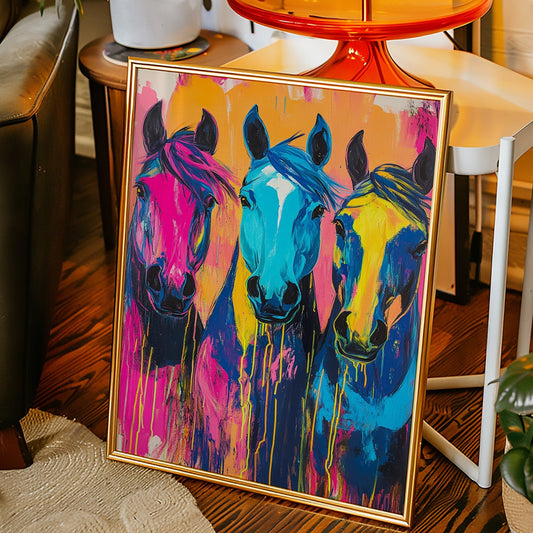 Galop vibrant au crépuscule