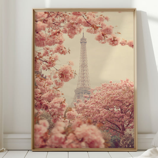 Petals Dance Beneath Parisian Skies
