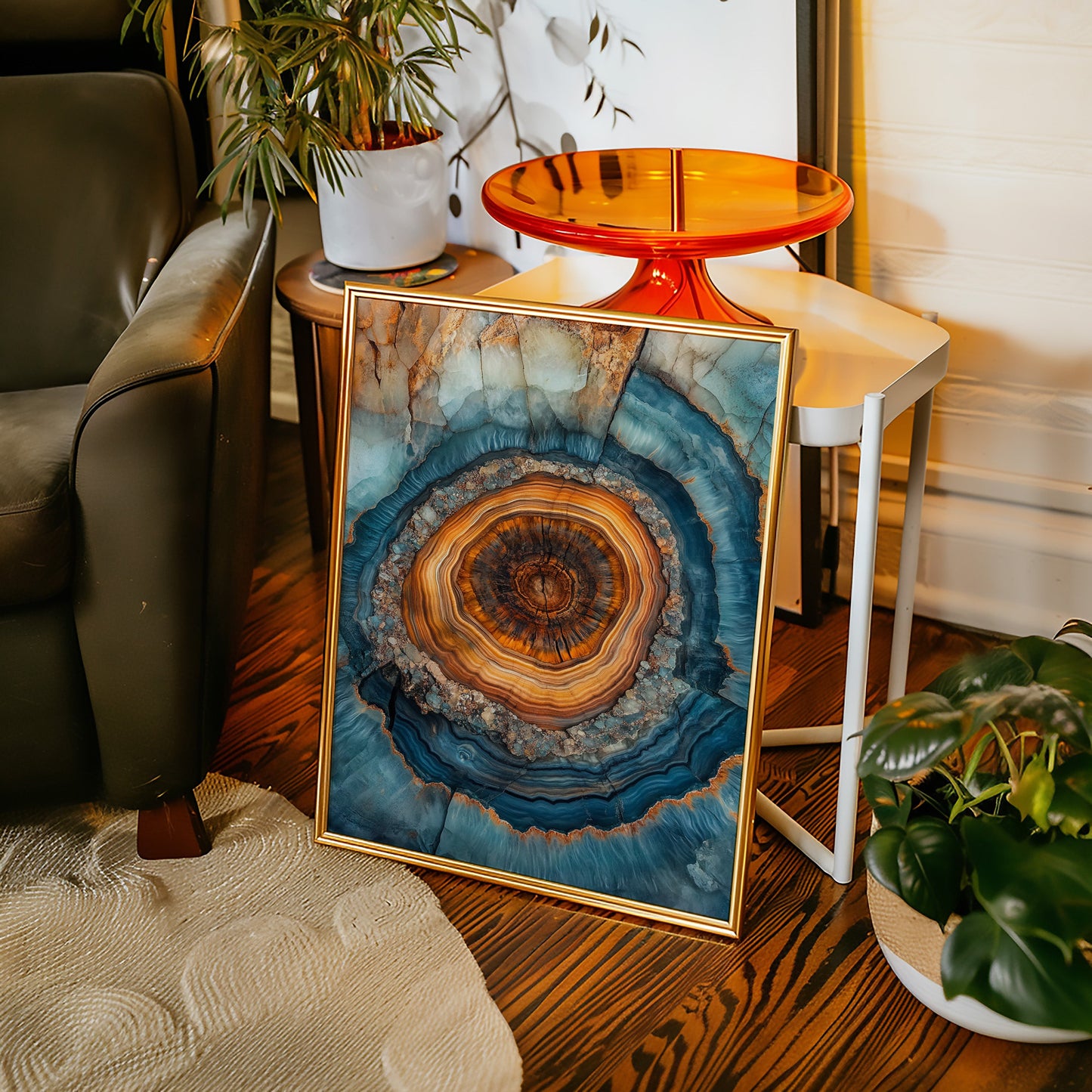 Ethereal Geode - Abstract Mineral Art