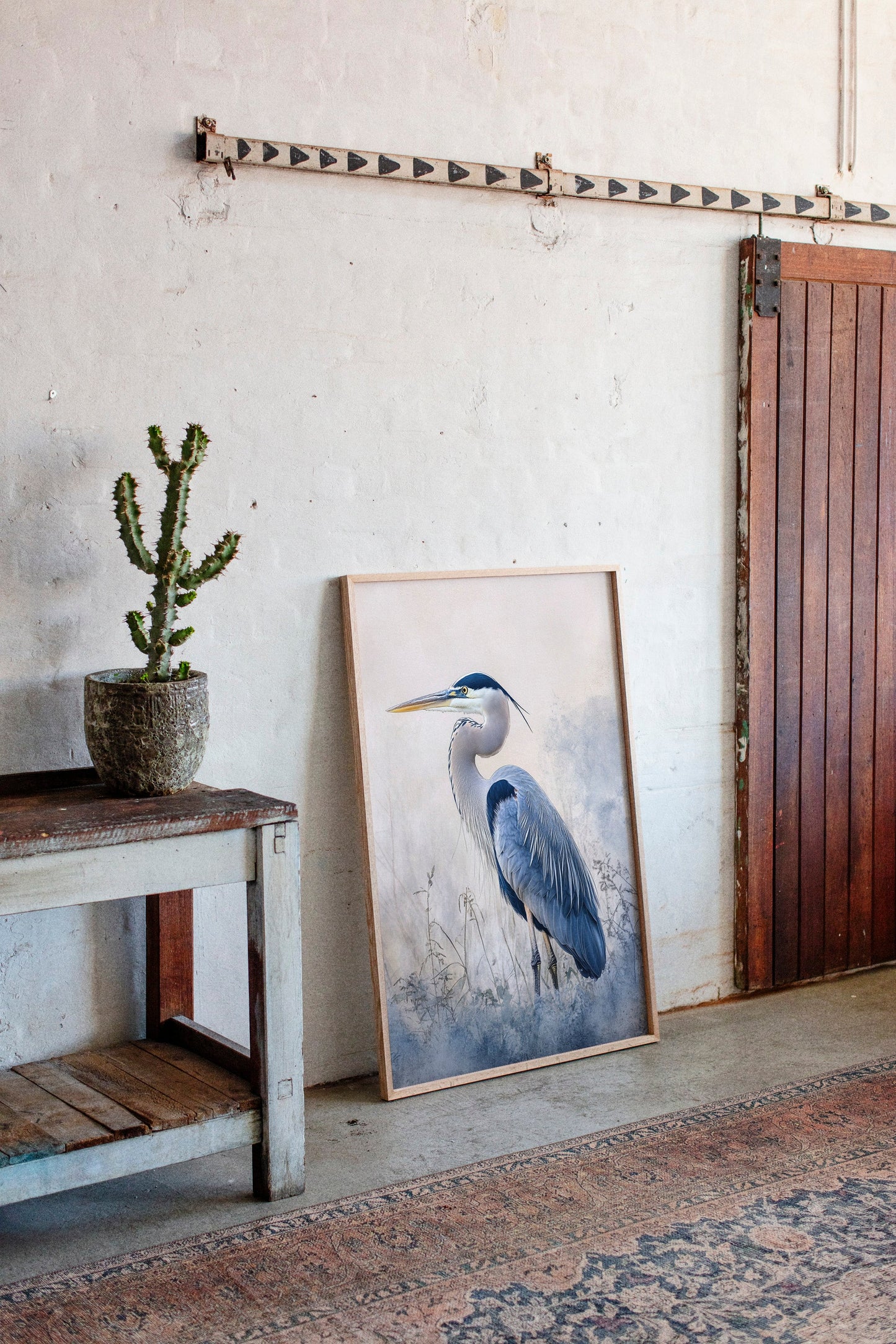 Serenity in Blue Feathers