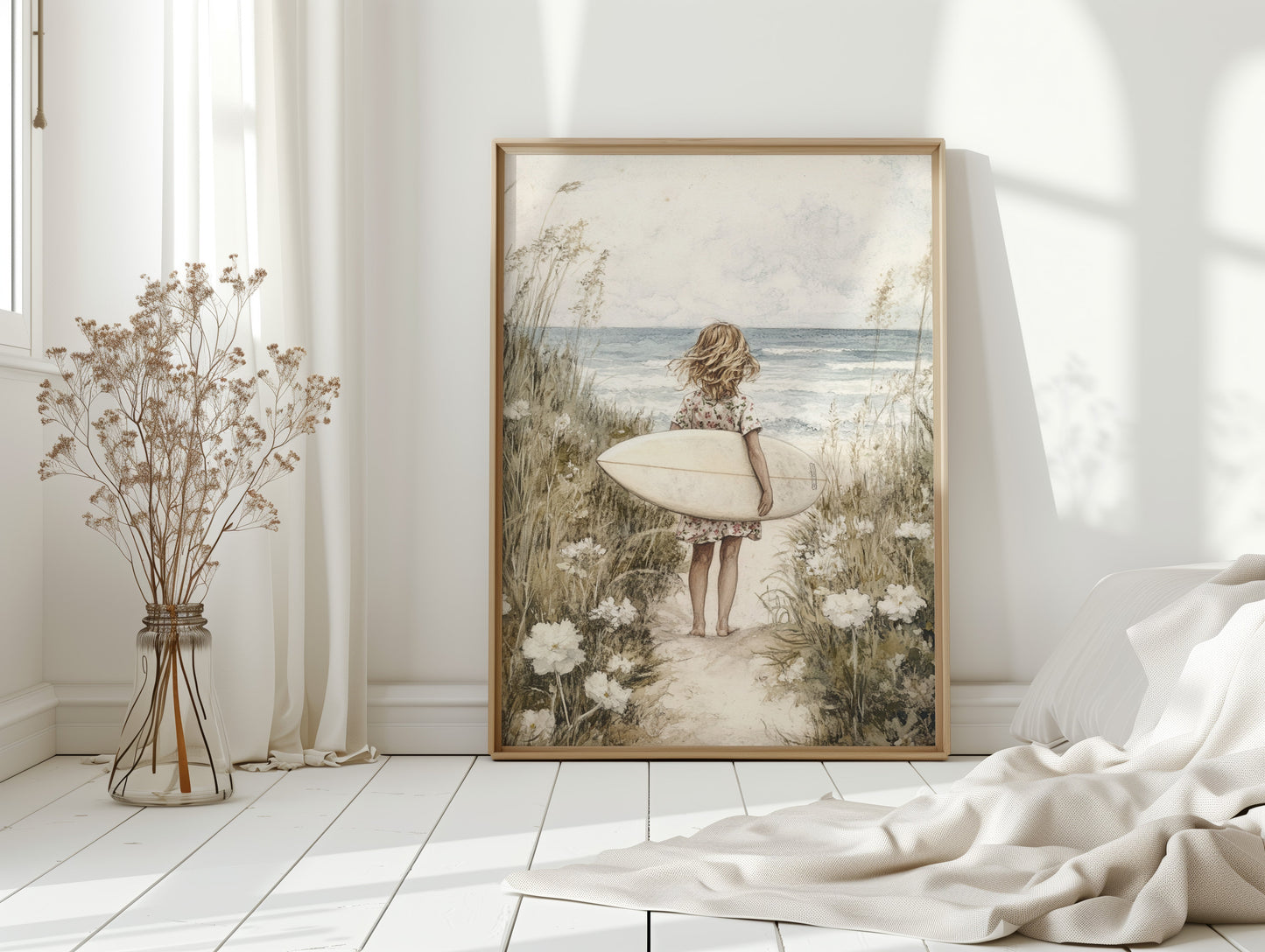 Seaside Surfer Girl