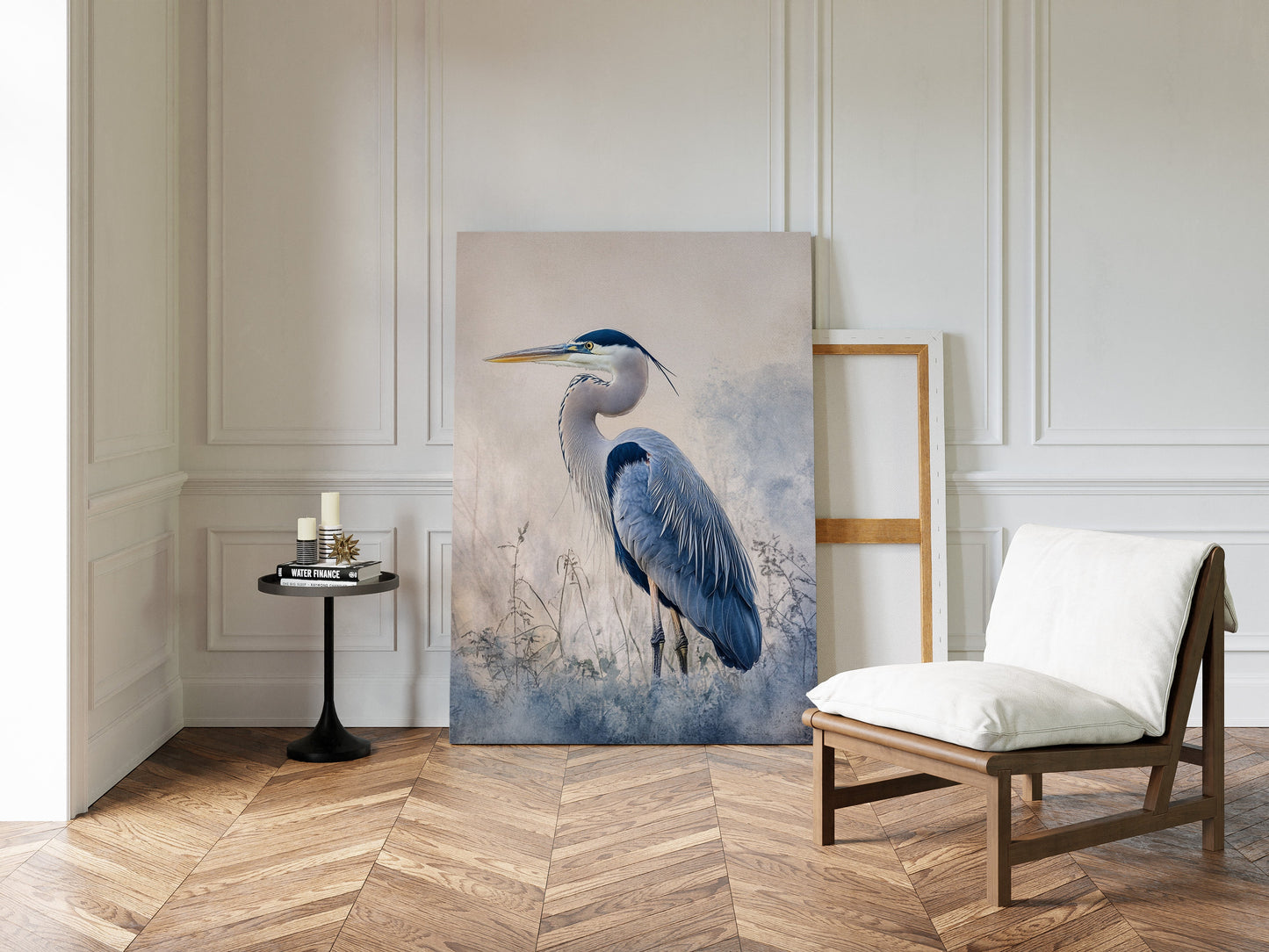 Serenity in Blue Feathers
