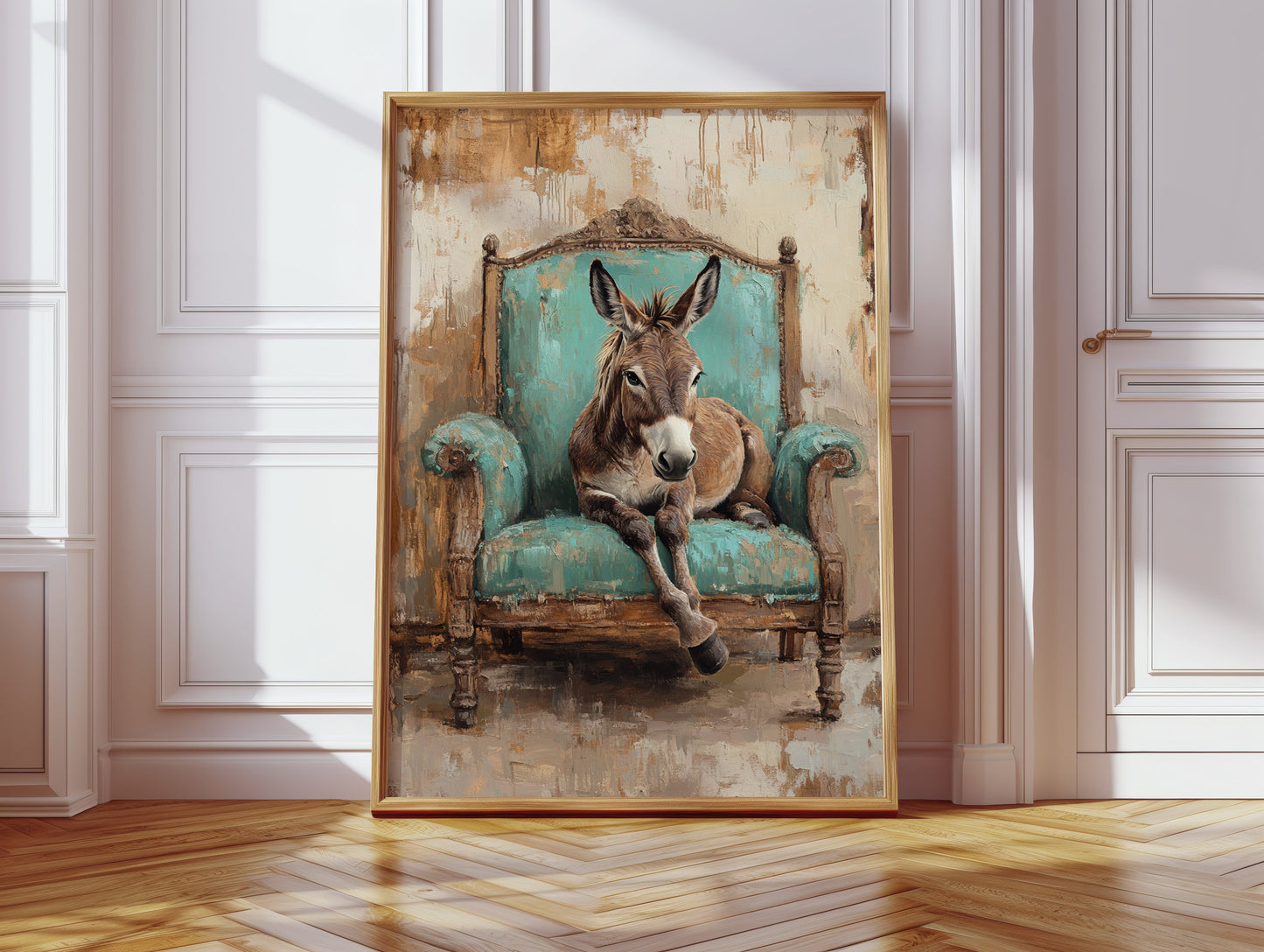 Rêverie de l'âne turquoise