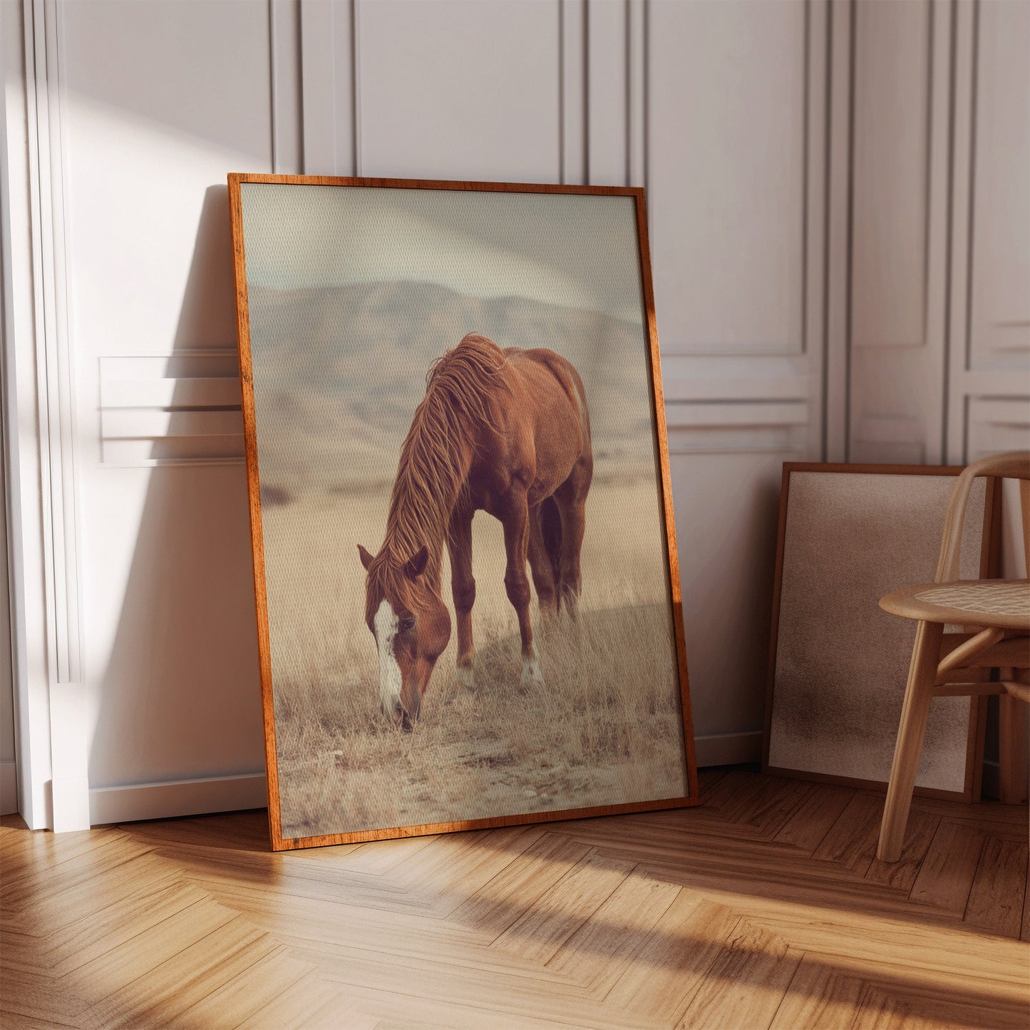 La dernière bouchée d'herbe ensoleillée