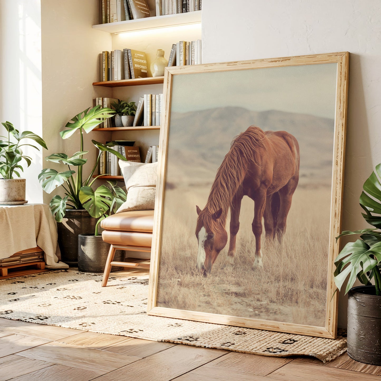 La dernière bouchée d'herbe ensoleillée