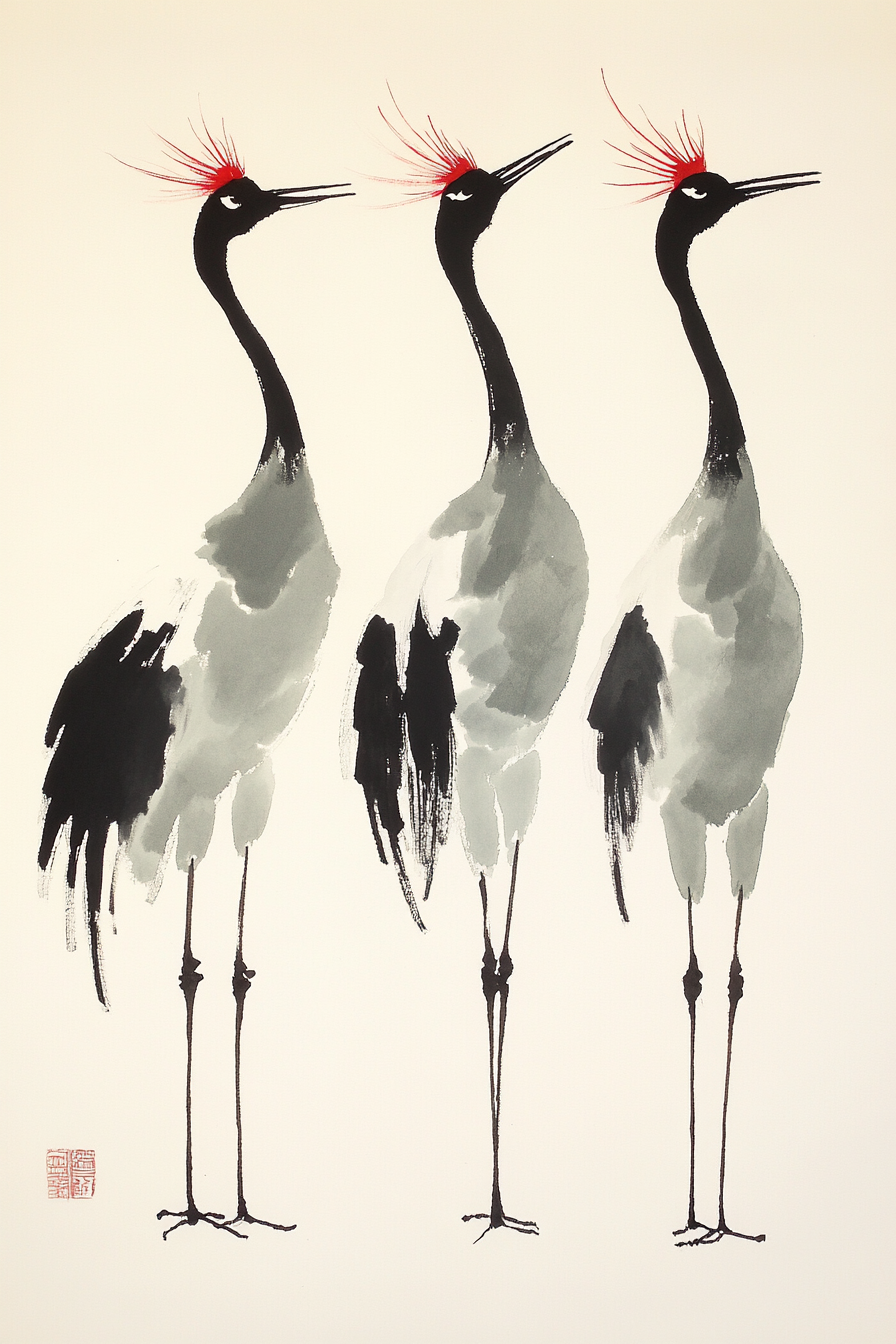 Grues élégantes