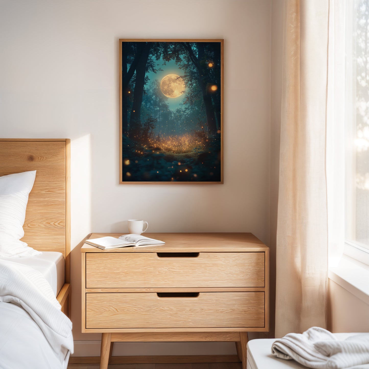 Murmures au clair de lune dans le bosquet
