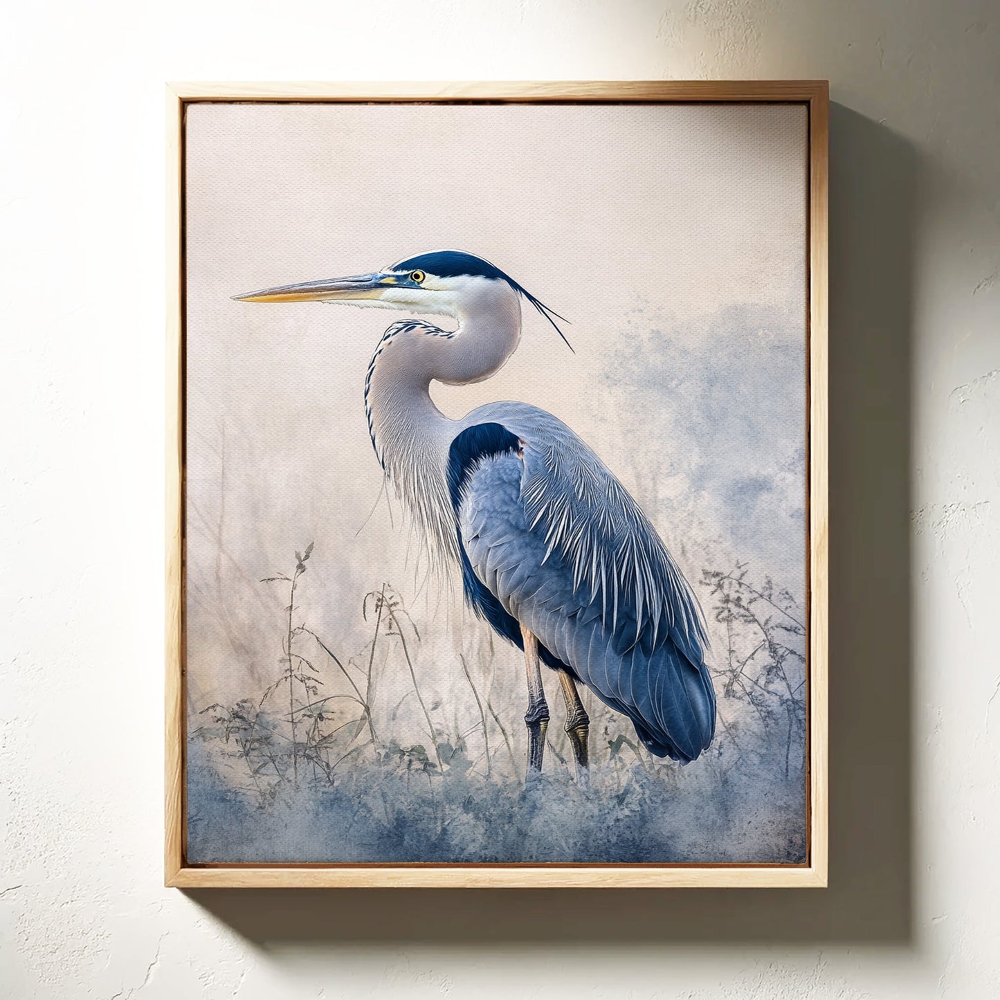Serenity in Blue Feathers
