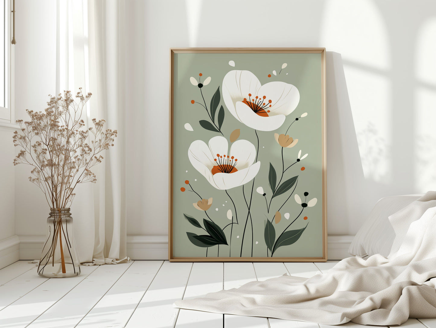 Fleurs Tranquilles - Art Floral Minimaliste
