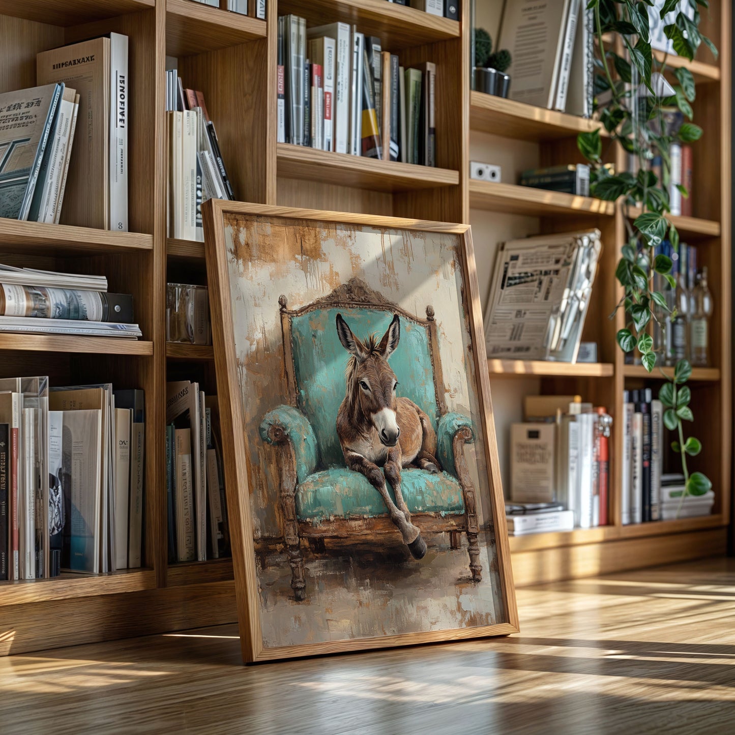Rêverie de l'âne turquoise