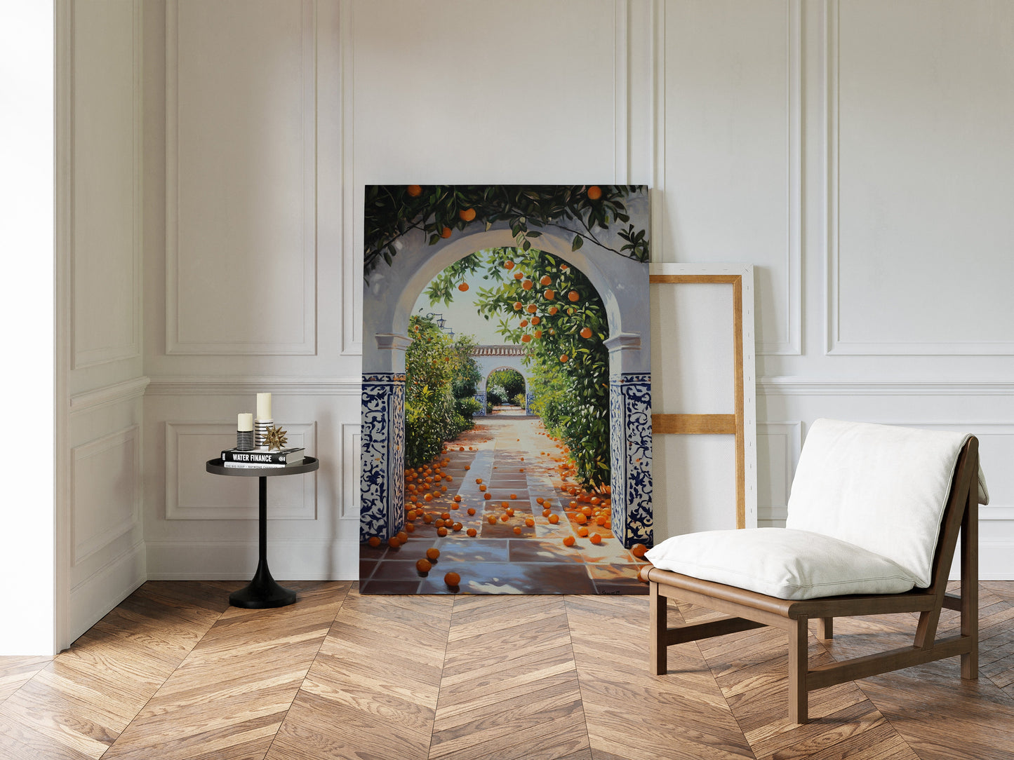 Sunlit Citrus Pathway