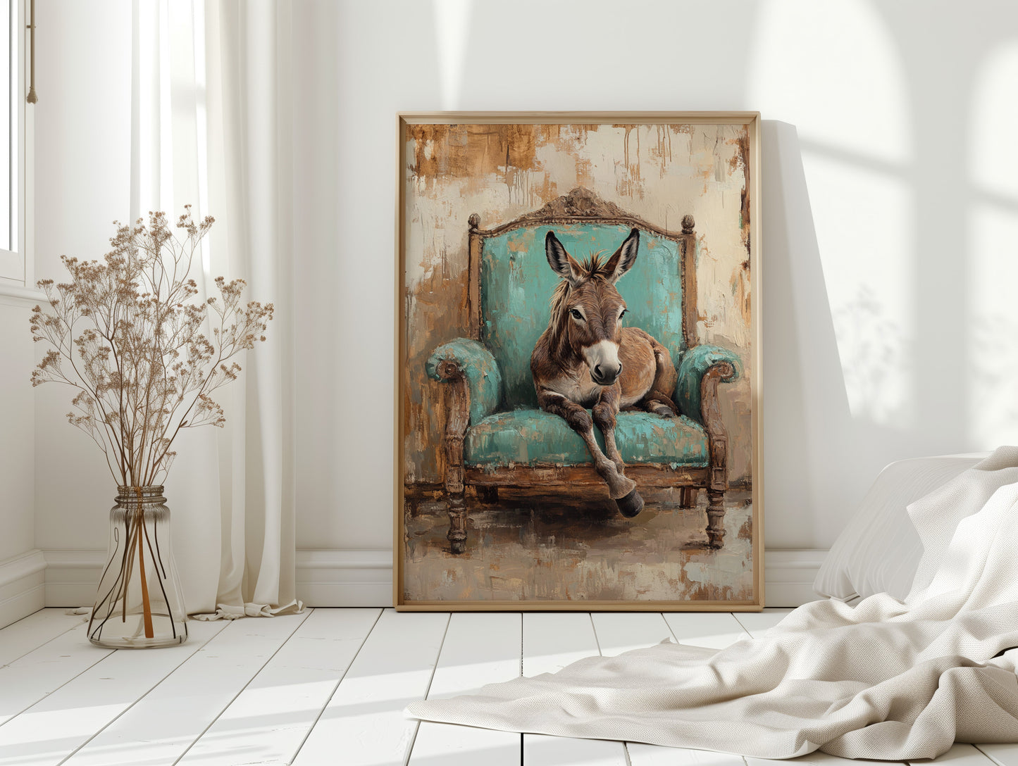 Rêverie de l'âne turquoise