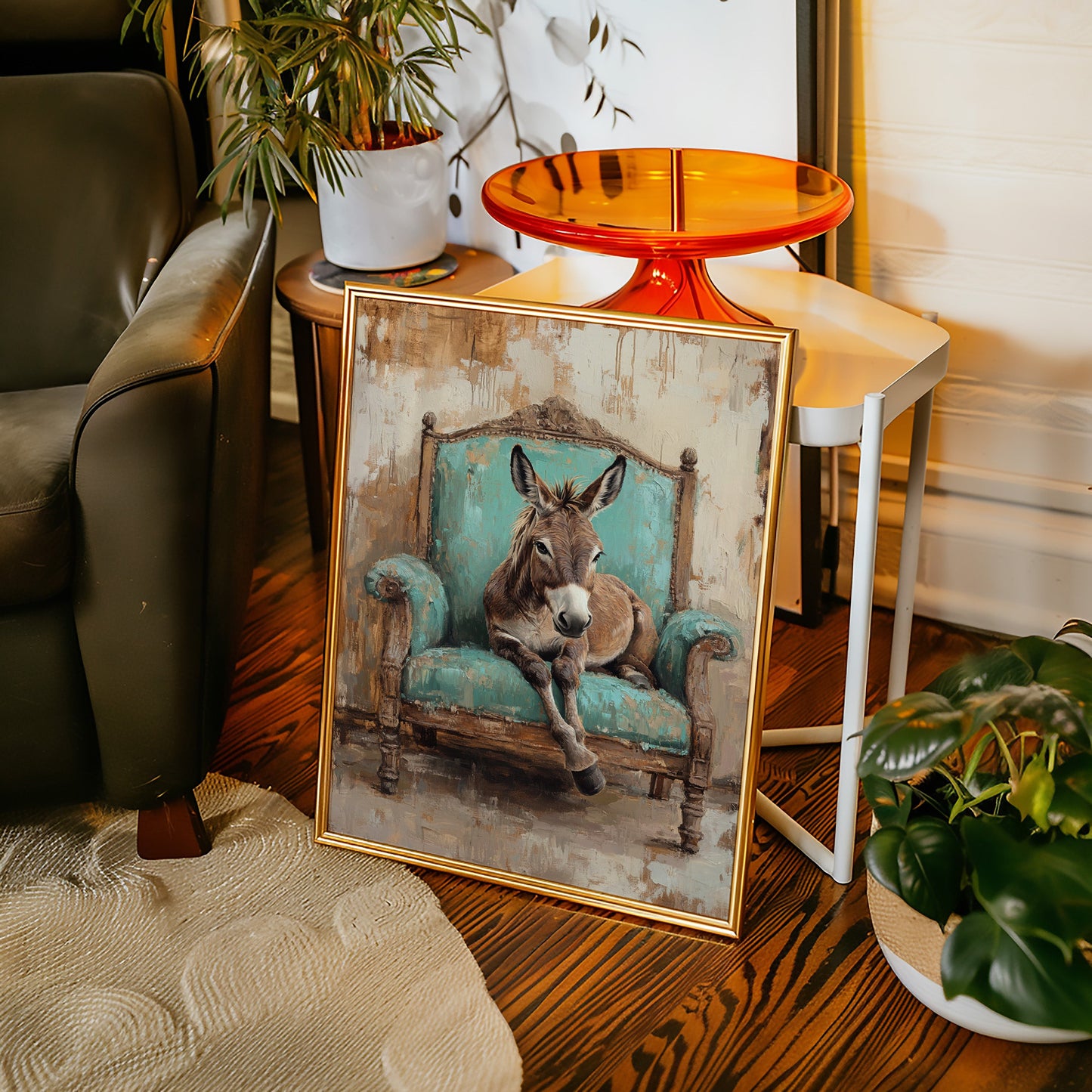Rêverie de l'âne turquoise