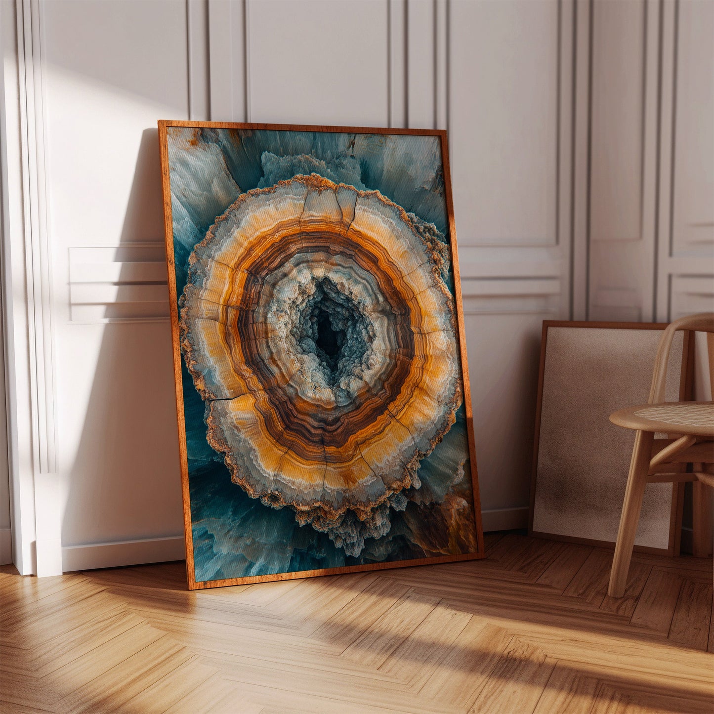 Ethereal Geode - Earthy Abstract Art