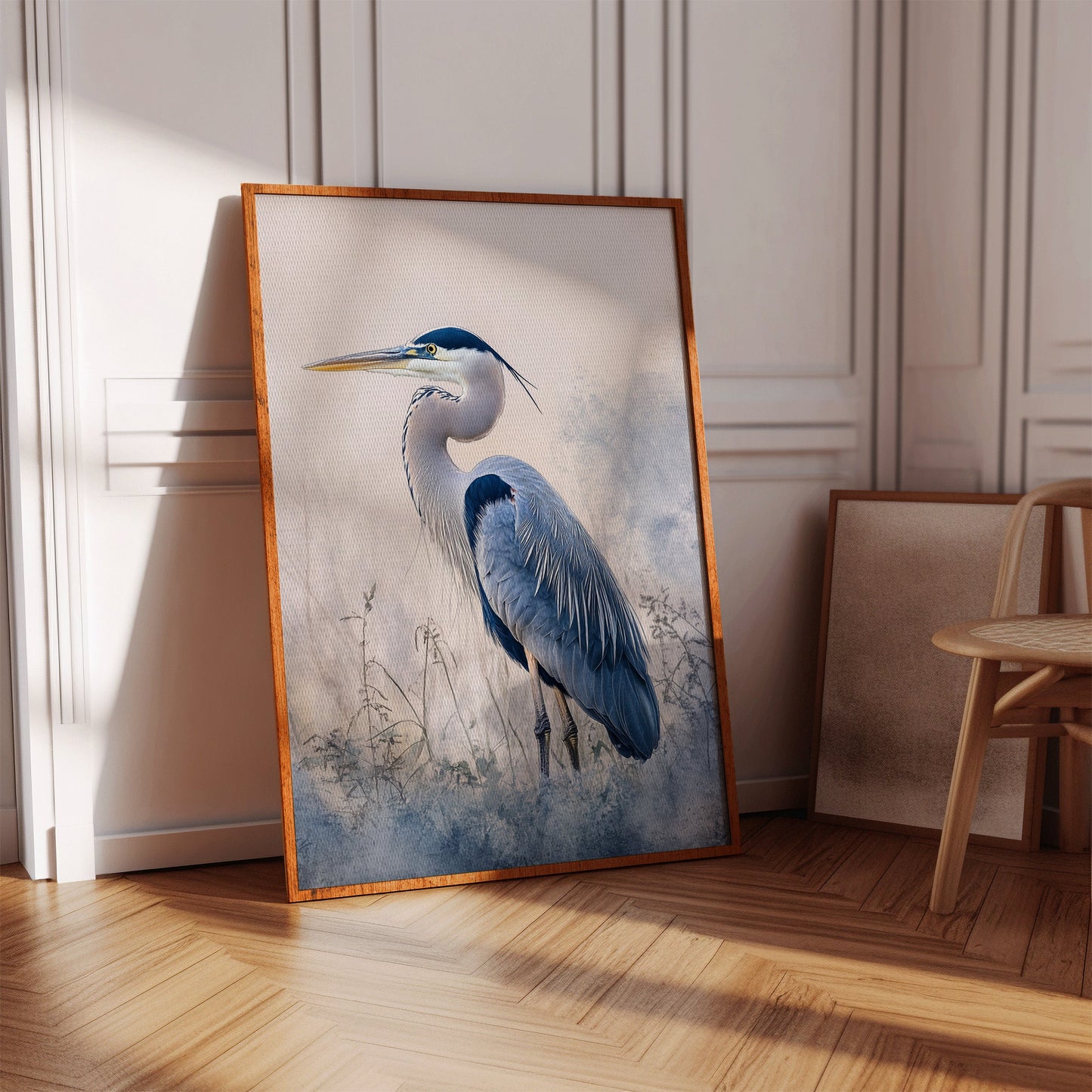 Serenity in Blue Feathers