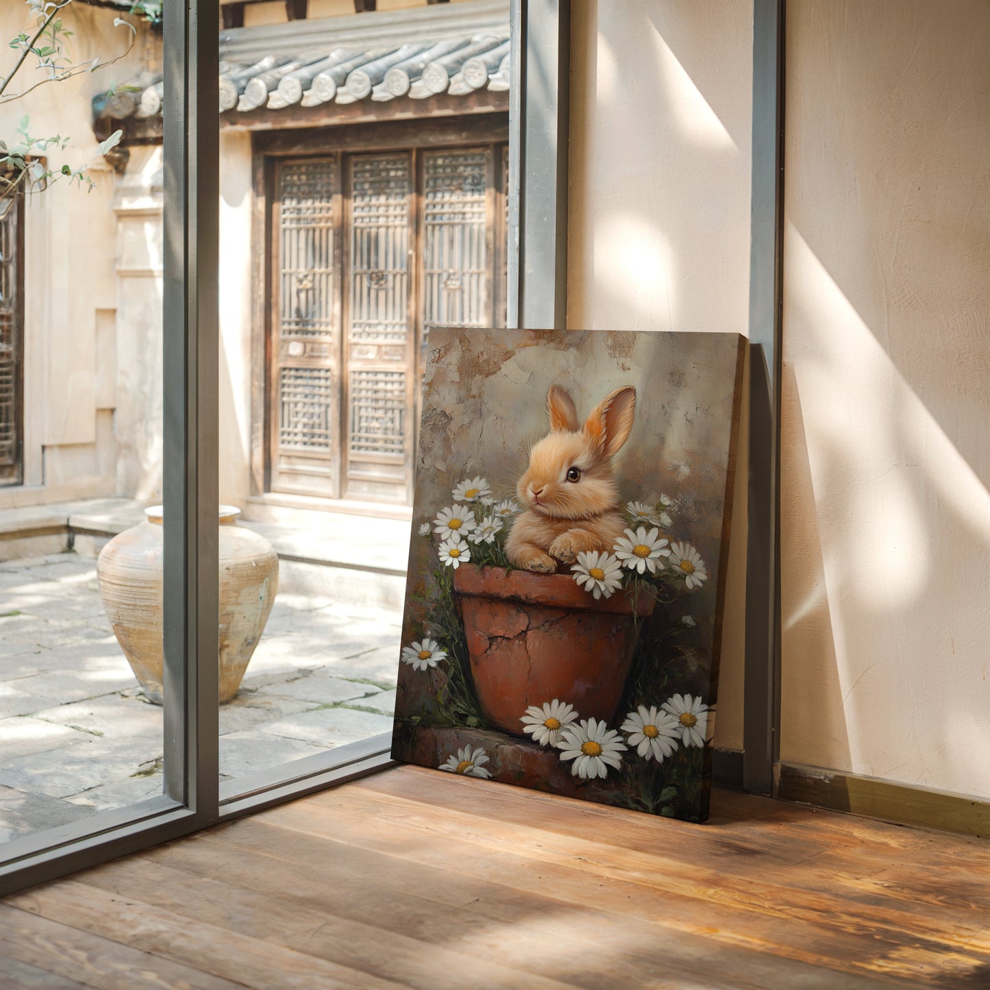 Rustic Bunny Blossom Reverie