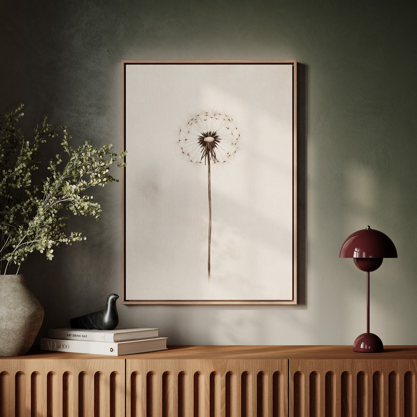 Sepia Dandelion Dreamscape
