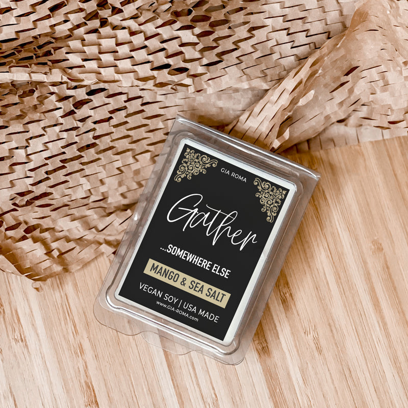 Mango Sea Salt Scented Snap Soap Bar - Beach Breeze Mango And Sea Salt 3x2x1