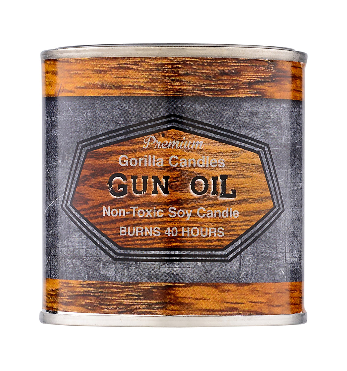 Gun Oil Scented Candle Natural Gun Care Fragrance For Shooters Workshop Range And Man Cave
