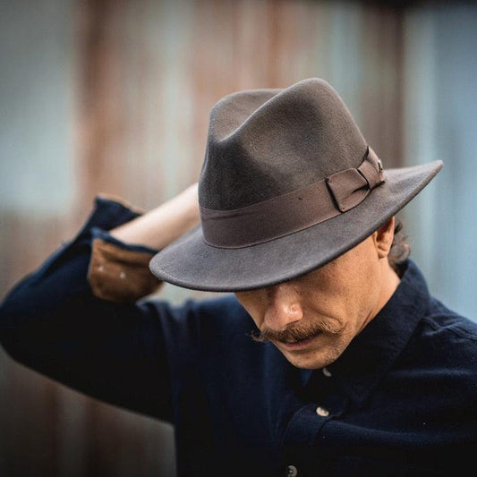Chapeau fedora pour homme, nouveau style, chapeau de jazz avec nœud papillon, chapeaux fedora, chapeau classique à large bord, élégant, doux, pour l'extérieur, décontracté, pour un usage quotidien