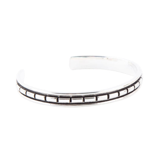 Geometrisches Armband aus Sterlingsilber
