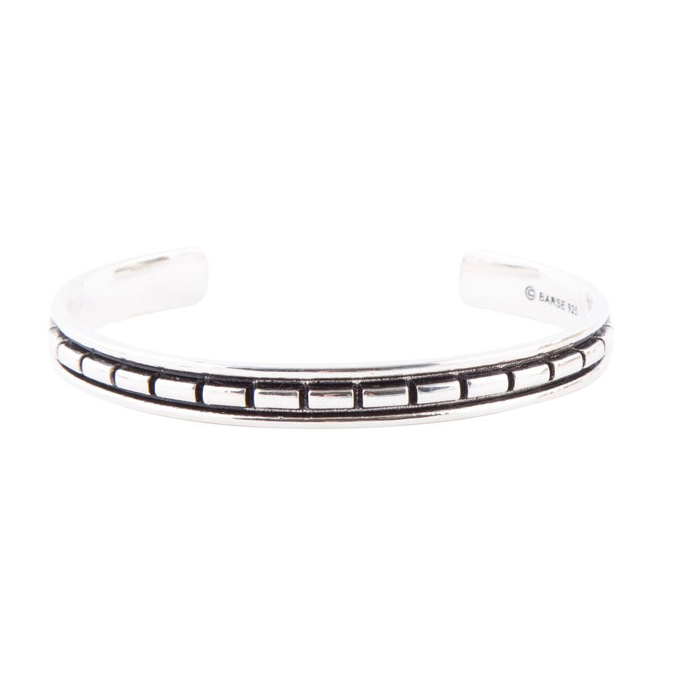 Geometrisches Armband aus Sterlingsilber