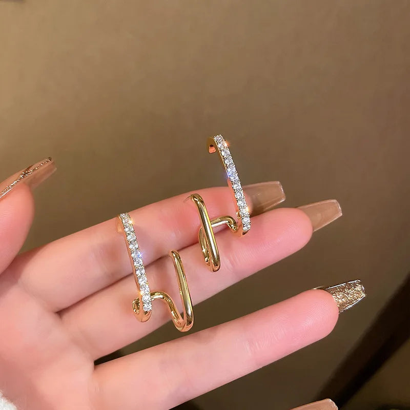 Moissanit Geometrische Ohrstecker 925 Sterling Silber Stecker Geschenk Für Frauen