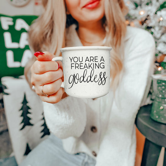 Göttin Keramiktasse 430ml Du bist eine verdammte Göttin Inspirierendes Geschenk Das beste