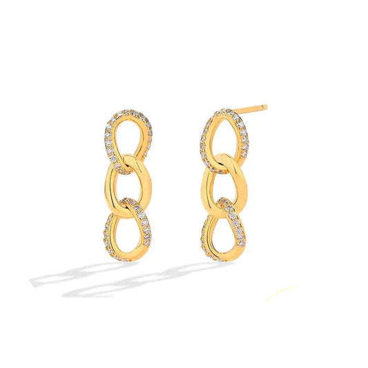925 Sterling Silver D Drop Moissanite VVS1 Diamond Dangle Earrings - Luxury