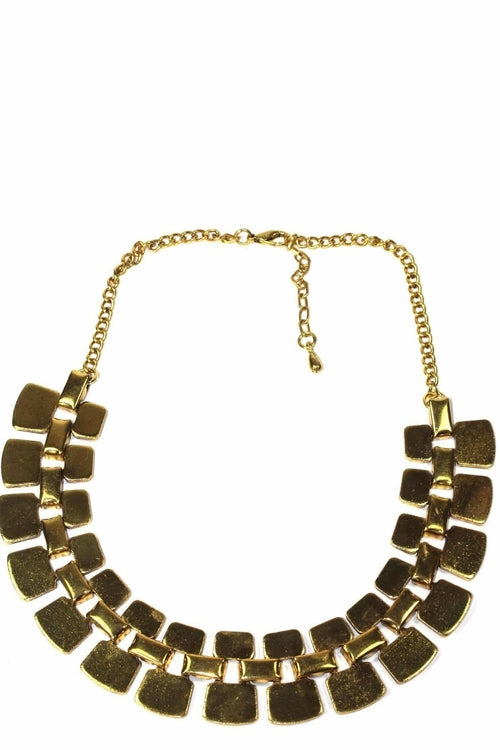 Goldklumpen Halskette Klobiger Statement Vergoldeter Schmuck