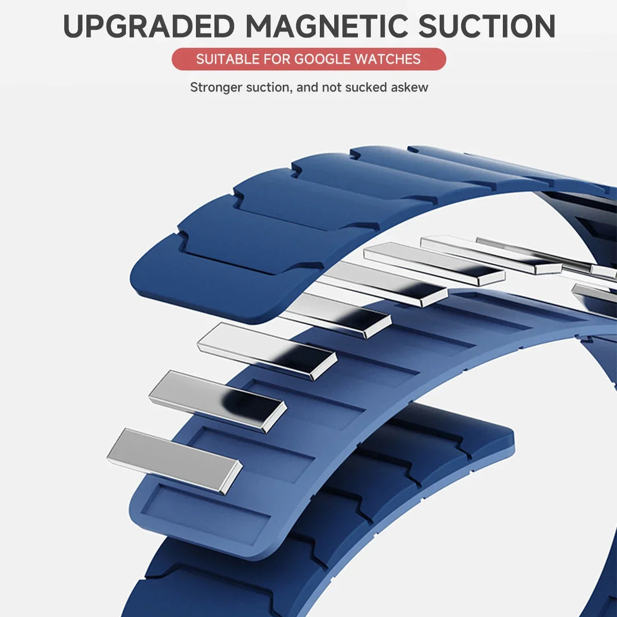 Google Pixel 1 2 3 4 41mm 45mm Silikonarmband – Magnetisch