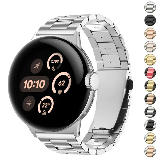 Bracelet en acier inoxydable Google Pixel 1 2 3 4 41 mm/45 mm - Élégant